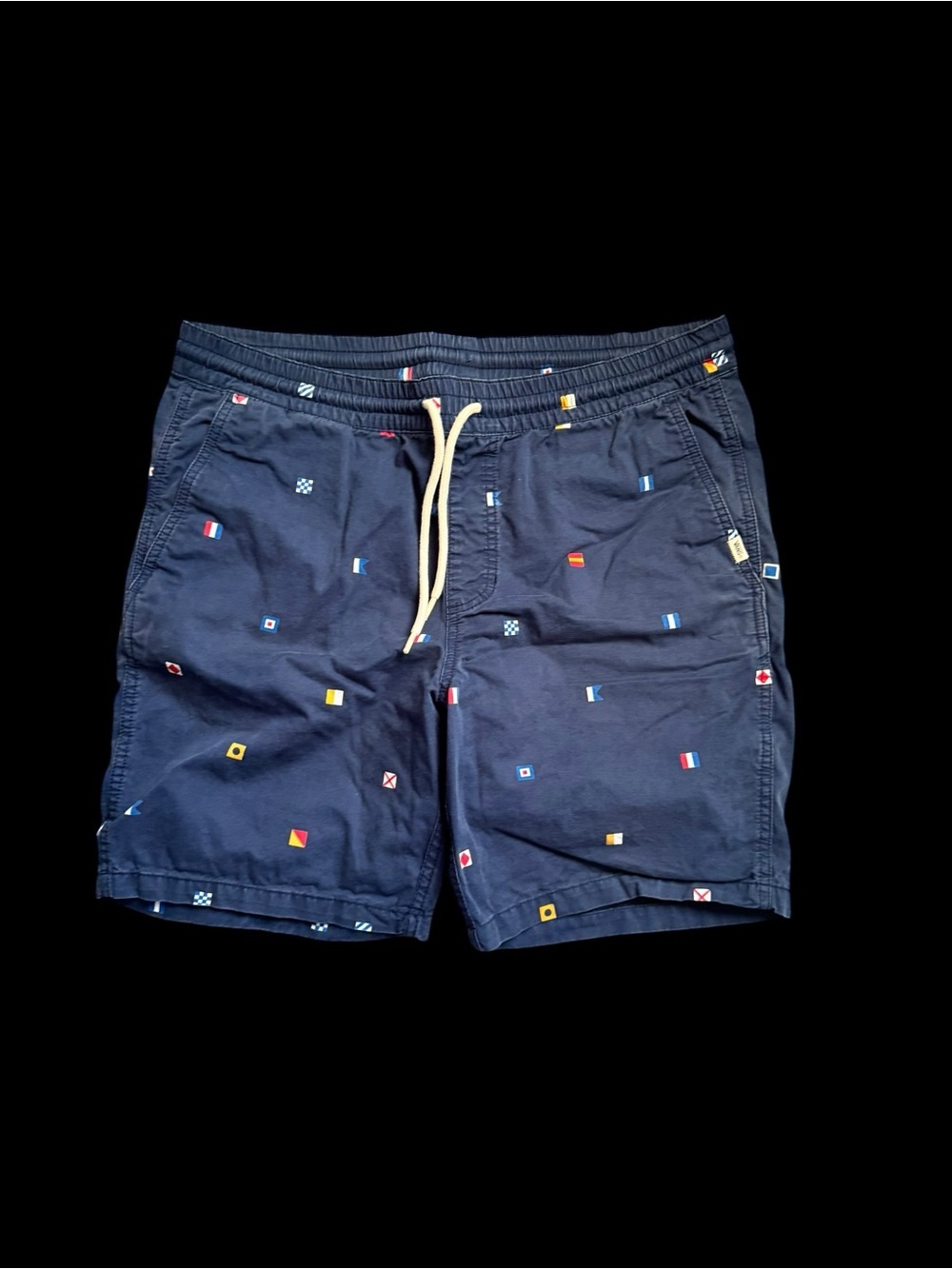 VANS Navy  Nautical Flag men’s shorts Med